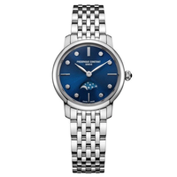 Thumbnail for Frederique Constant Watch Slimline Moon Phase Diamond Blue FC-206ND1S26B
