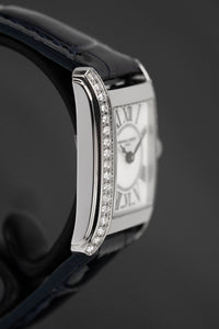Thumbnail for Frederique Constant Watch Ladies Classic Carree Blue Leather FC-200MPWCD16