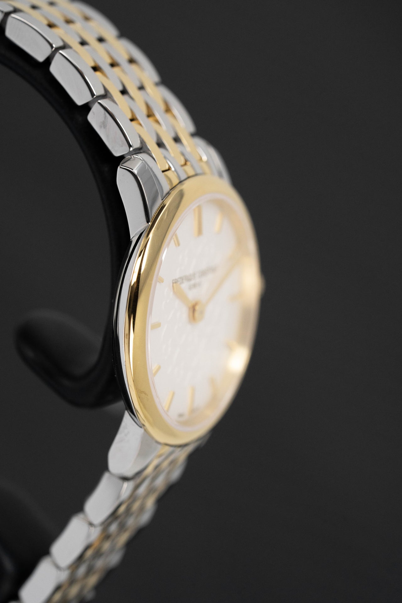 Frederique Constant Watch Ladies Classic Two-Tone Yellow Gold PVD FC-200WHS3B