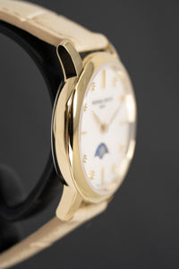 Thumbnail for Frederique Constant Watch Slimline Moon Phase Diamond Beige Leather FC-206MPWD1S5