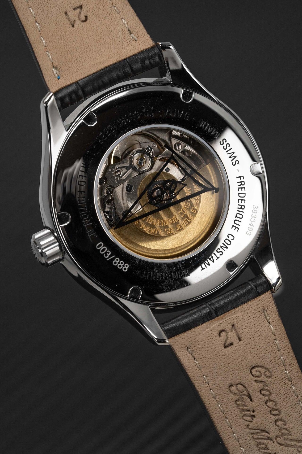 Frederique Constant Watch Automatic Runabout Black Limited Edition FC-303RMB5B6