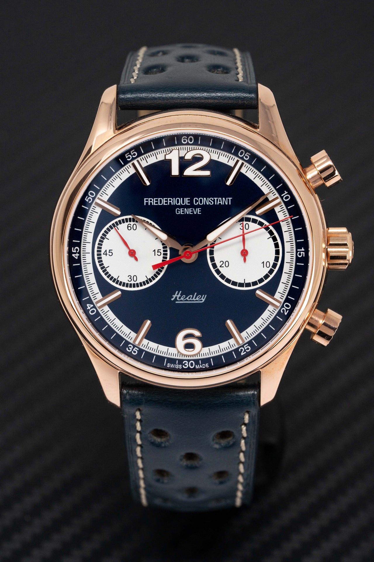 Frederique Constant Watch Vintage Rally Healey Blue FC-397HN5B4