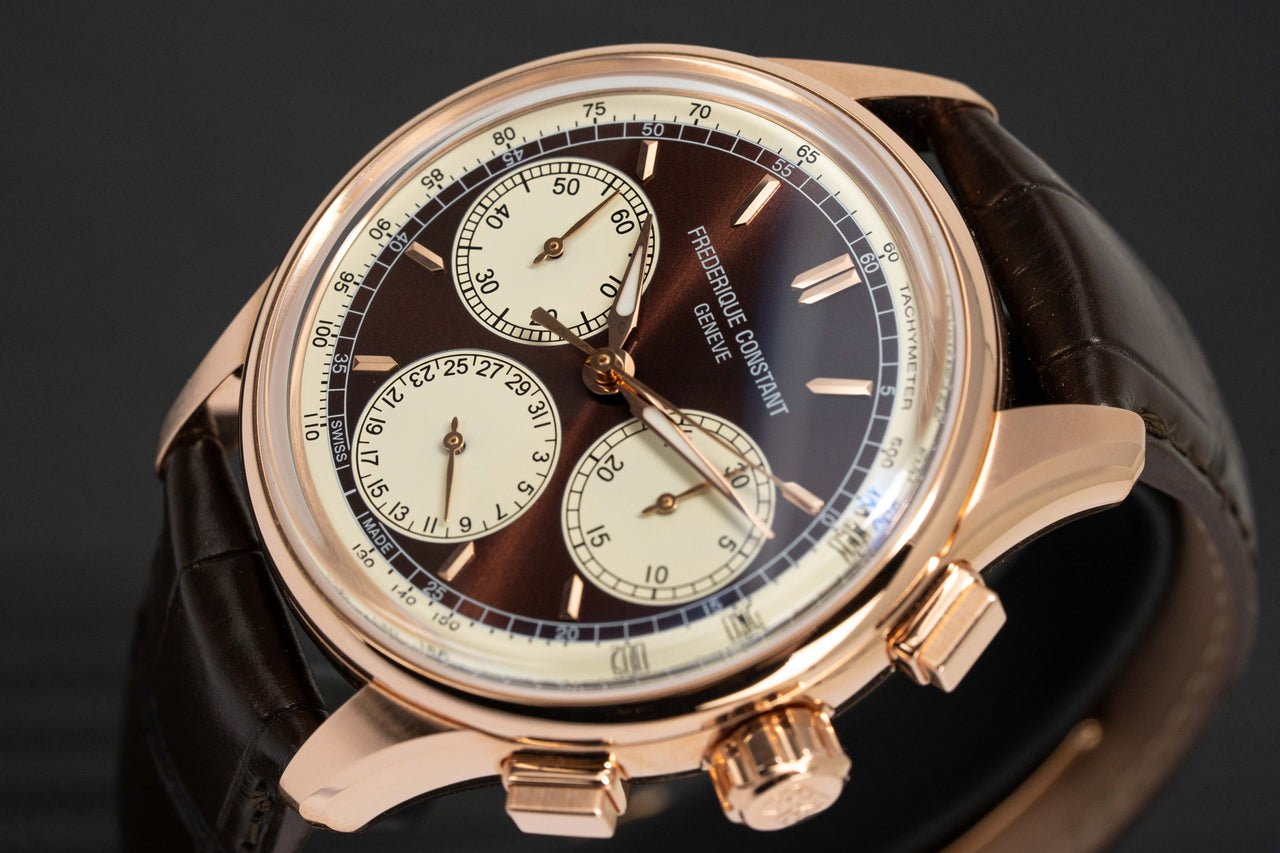 Frederique Constant Watch Men's Flyback Chronograph Brown FC-760CHC4H4