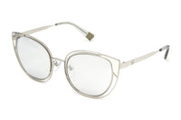 Thumbnail for Furla Women's Sunglasses Cat Eye Silver SFU246 579X