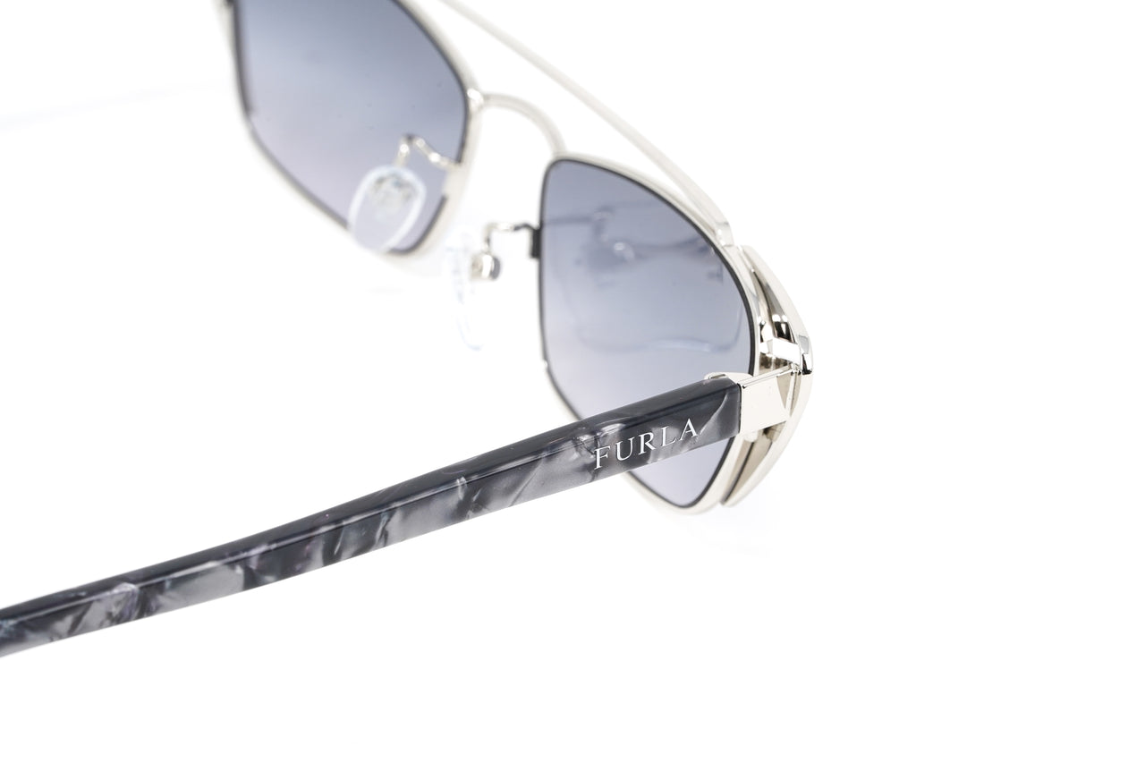 Furla Women's Sunglasses Cat Eye Grey SFU345 0523
