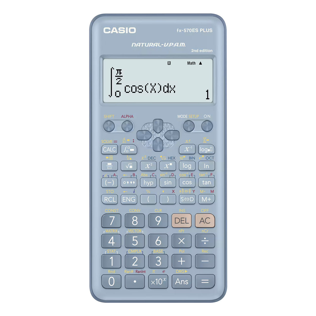 Casio Scientific Calculator FX-570ES Plus 2nd Edition Blue Display