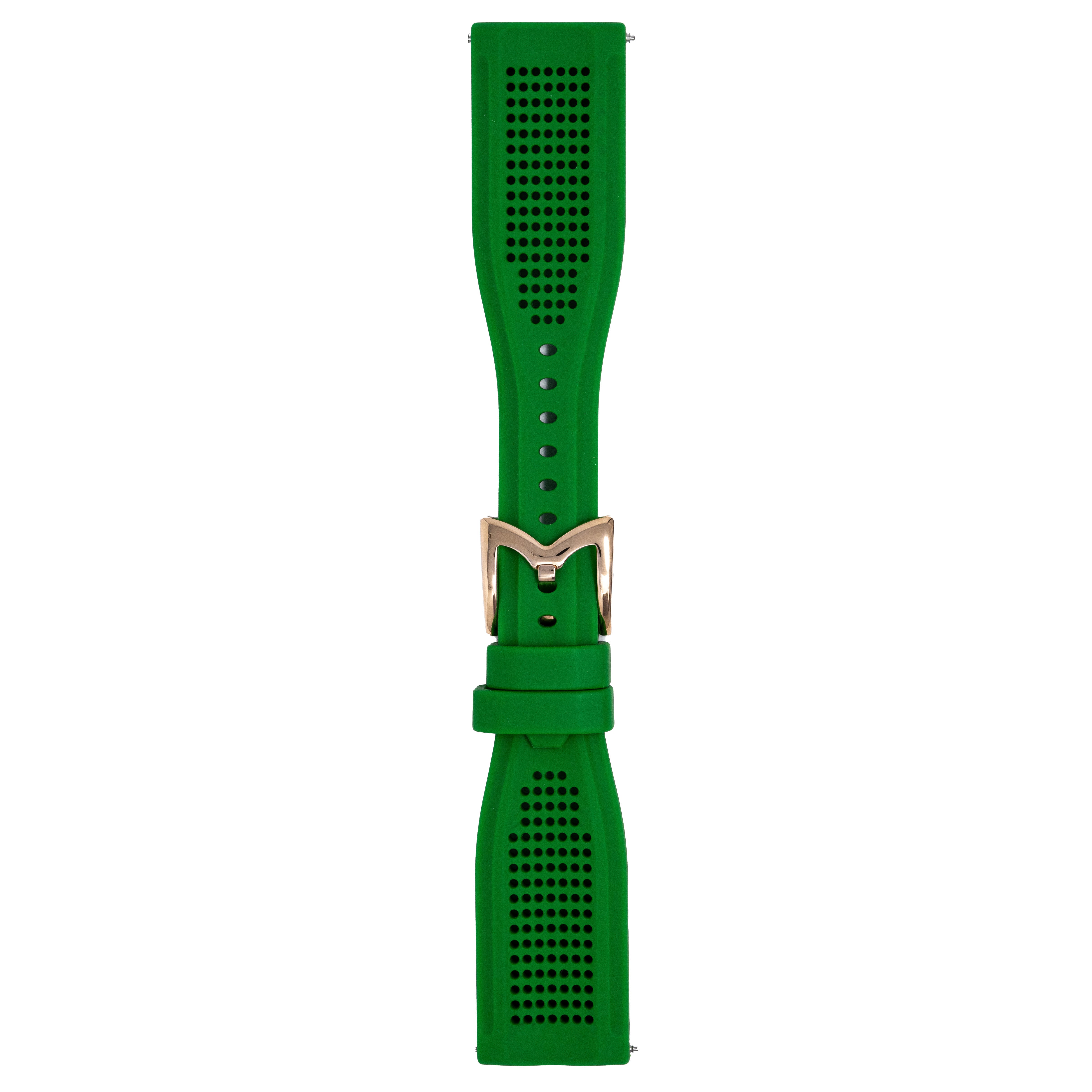 Gagà Milano Manuale 48mm Mesh Silicone Green Watch Strap