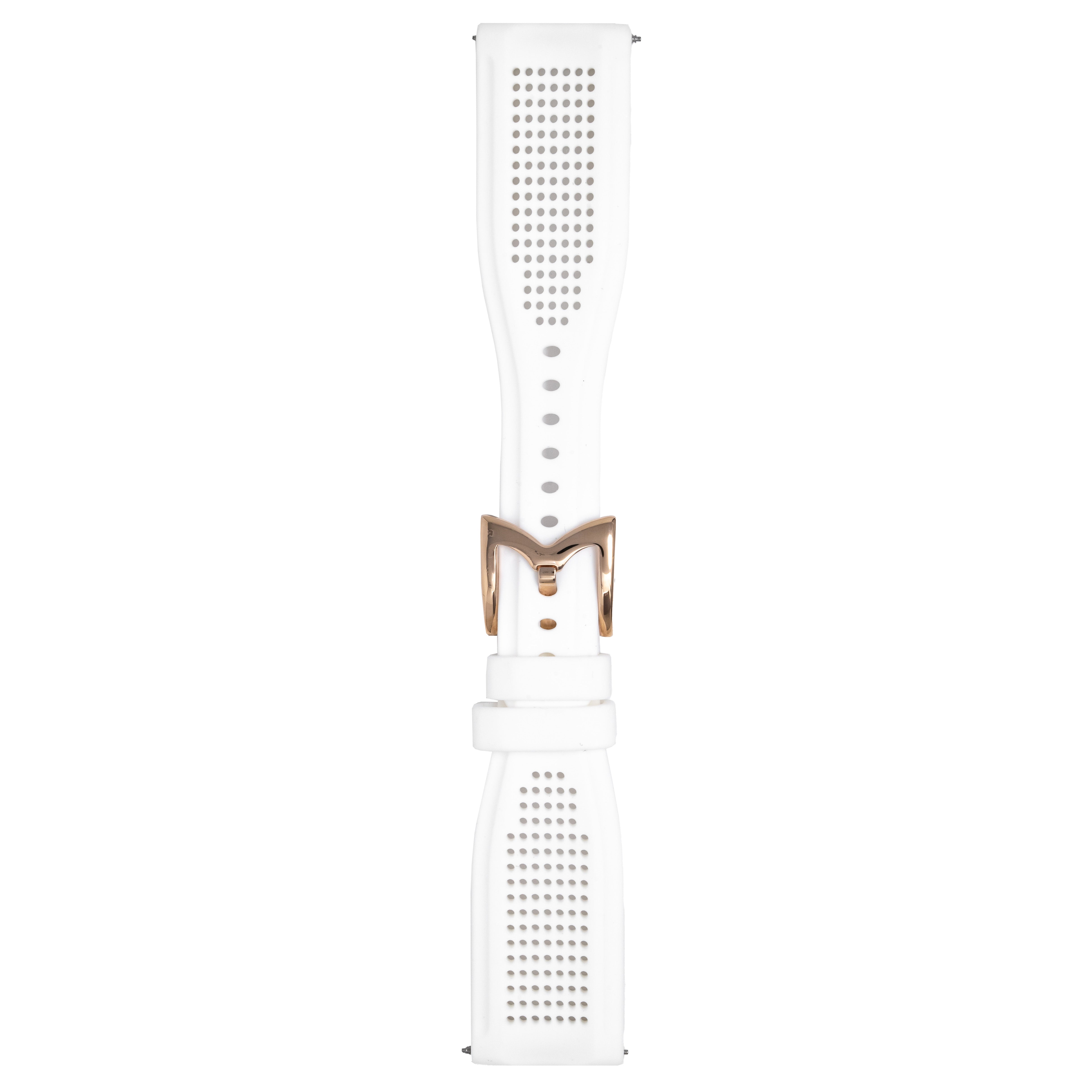 Gagà Milano Manuale 48mm Mesh Silicone White Watch Strap