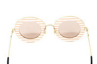 Thumbnail for Gucci Women's Sunglasses Oversized Round Gold Soave Amore GG0113S-009 44