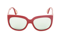 Thumbnail for Gucci Women's Sunglasses Wraparound Rectangle Red GG0468S-003 57