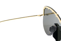 Thumbnail for Gucci Unisex Sunglasses Oversized Black Gold GG0667S-001 99