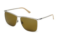 Thumbnail for Gucci Men's Sunglasses Classic Square Silver Brown GG0821S-002 62