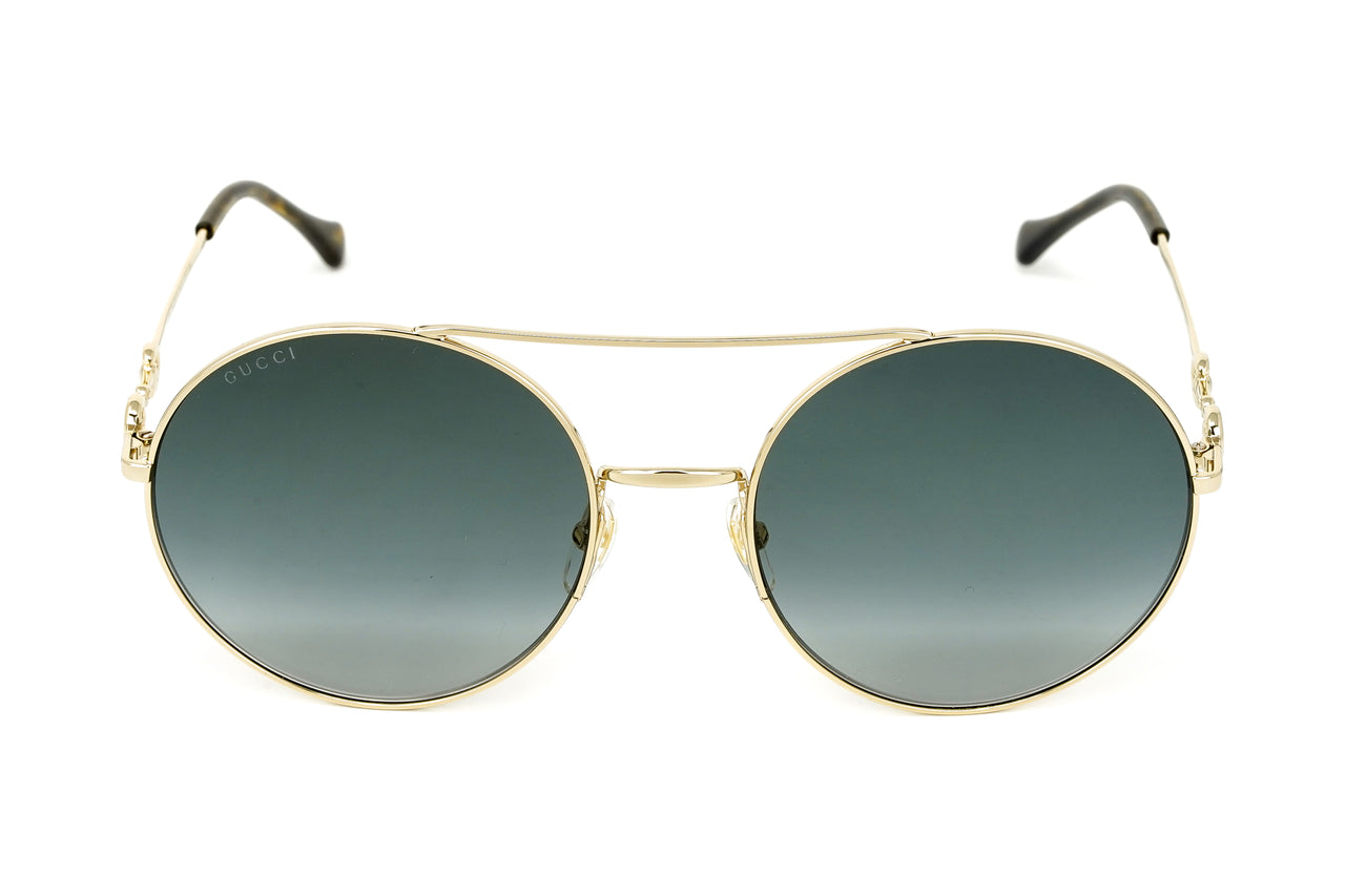 Gucci Women's Sunglasses Round Gold GG0878S-001 59
