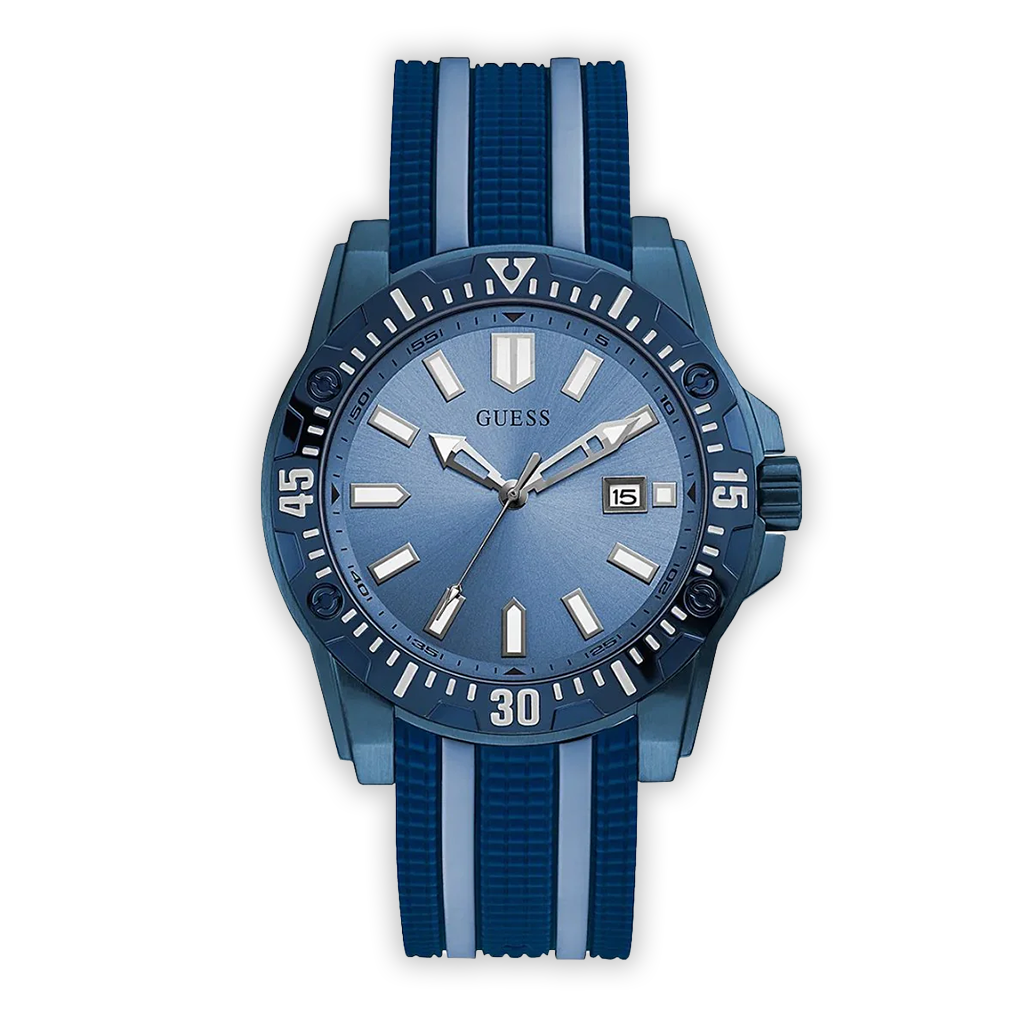Guess Crew Men's Watch Blue PVD GW0055G2