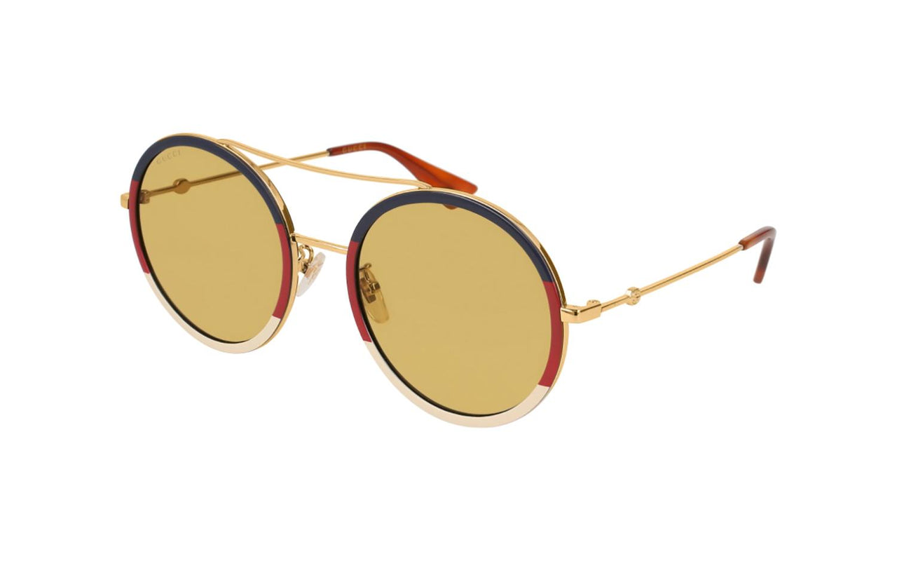 Gucci Unisex Round Sunglasses Multicolour GG0061S 015 56
