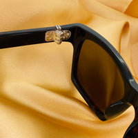 Thumbnail for Ann Demeulemeester Sunglasses D-Frame Tortoise Shell and Brown