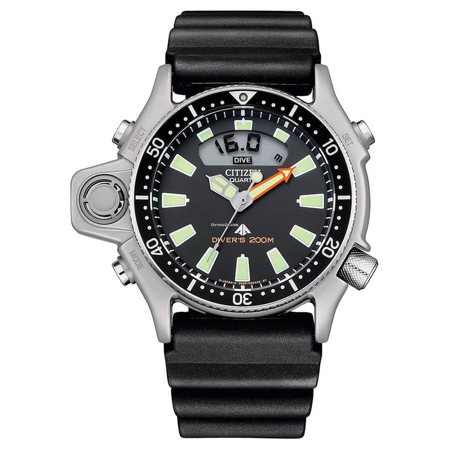 Citizen Men's Watch Eco-Drive Marine Promaster Black JP2000-08E