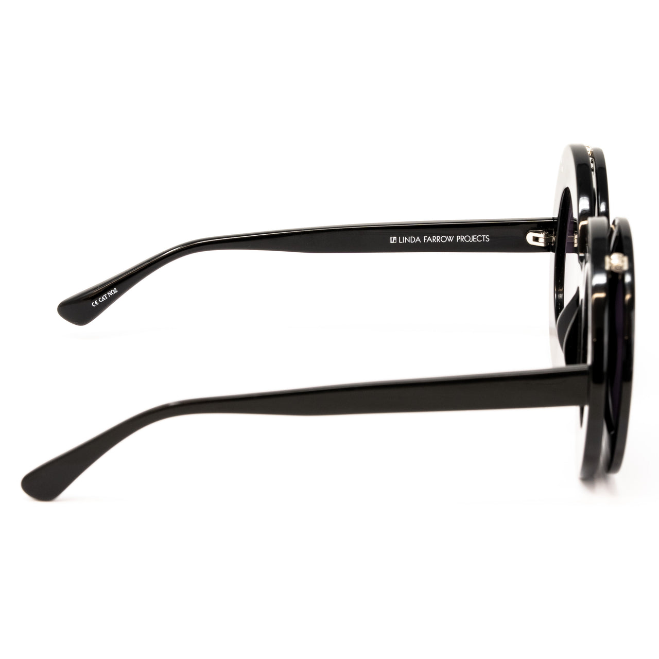 Jeremy Scott x Linda Farrow Black Mickey Sunglasses JSMICKEYSUN