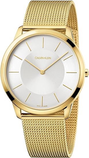 Calvin Klein Minimal Dress Watch Gold K3M2T526