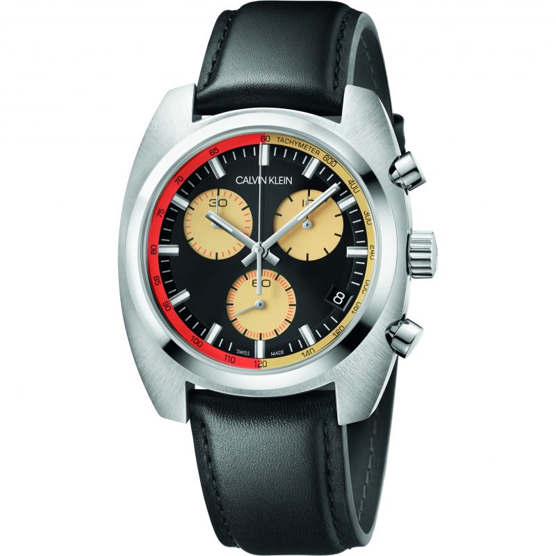 Calvin Klein Men's Watch Achieve Chronograph Black K8W371C1