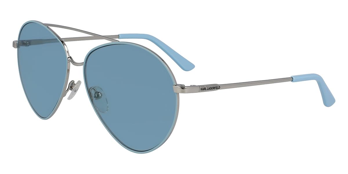 Karl Lagerfeld Women's Sunglasses Pilot Blue/Silver KL 275S 528