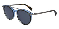 Thumbnail for Karl Lagerfeld Men's Sunglasses Oval Pilot Blue/Tortoise KL 284S 013
