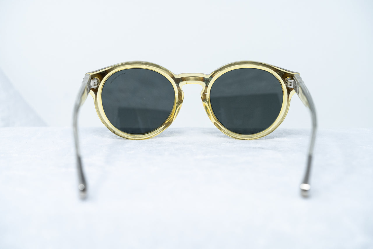 Kris Van Assche Sunglasses Round Yellow Clear and Grey