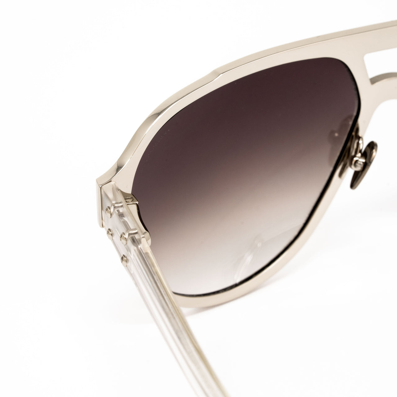 Kris Van Assche x Linda Farrow Silver Sunglasses KVA1C4SUN