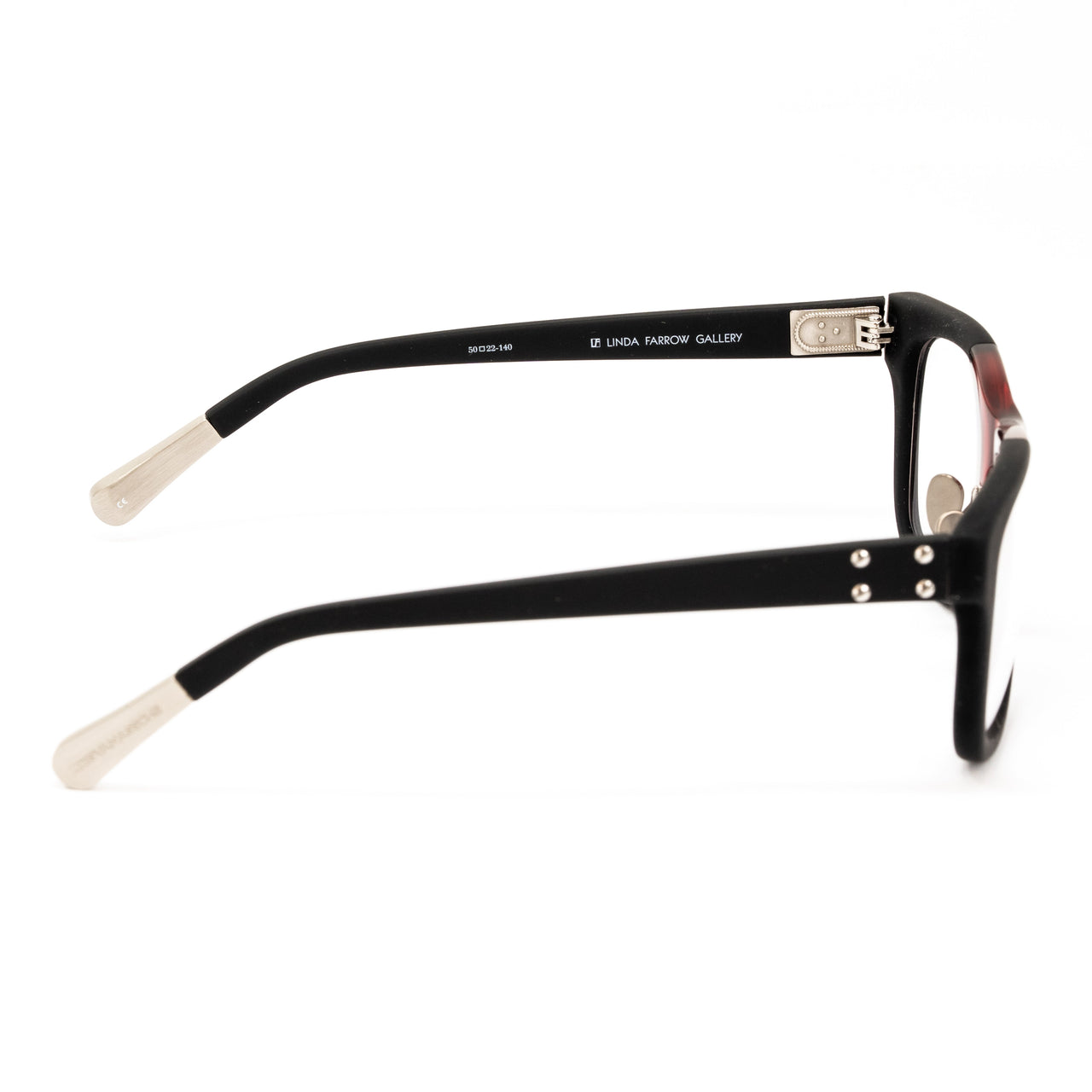 Kris Van Assche x Linda Farrow Black and Red Sunglasses KVA37C5OPT