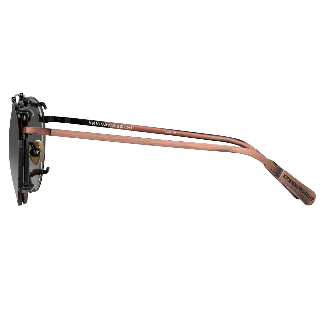 Kris Van Assche x Linda Farrow Brown Sunglasses KVA71C1SUN