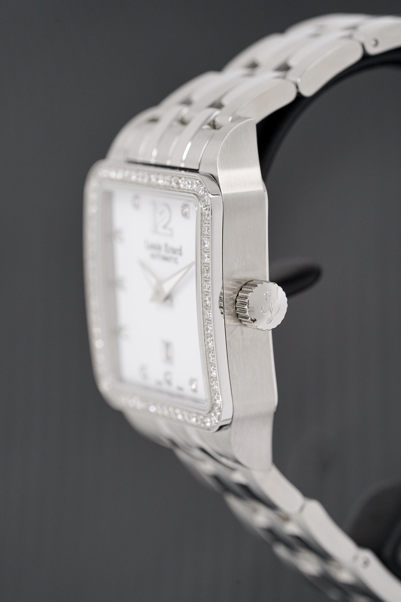 Louis Erard Emotion Automatic Diamond Blue Dial Ladies Watch 92600OS25.BAS96