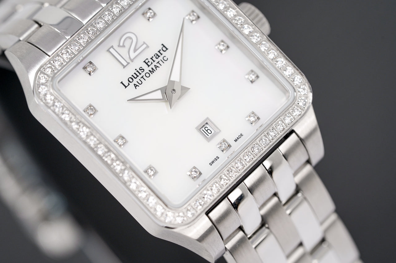 Louis Erard Watch Ladies Emotion Square White Diamond 20700SE11.BMA18