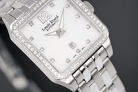 Thumbnail for Louis Erard Watch Ladies Emotion Square Mother of Pearl Diamond 20700SE14.BMA18