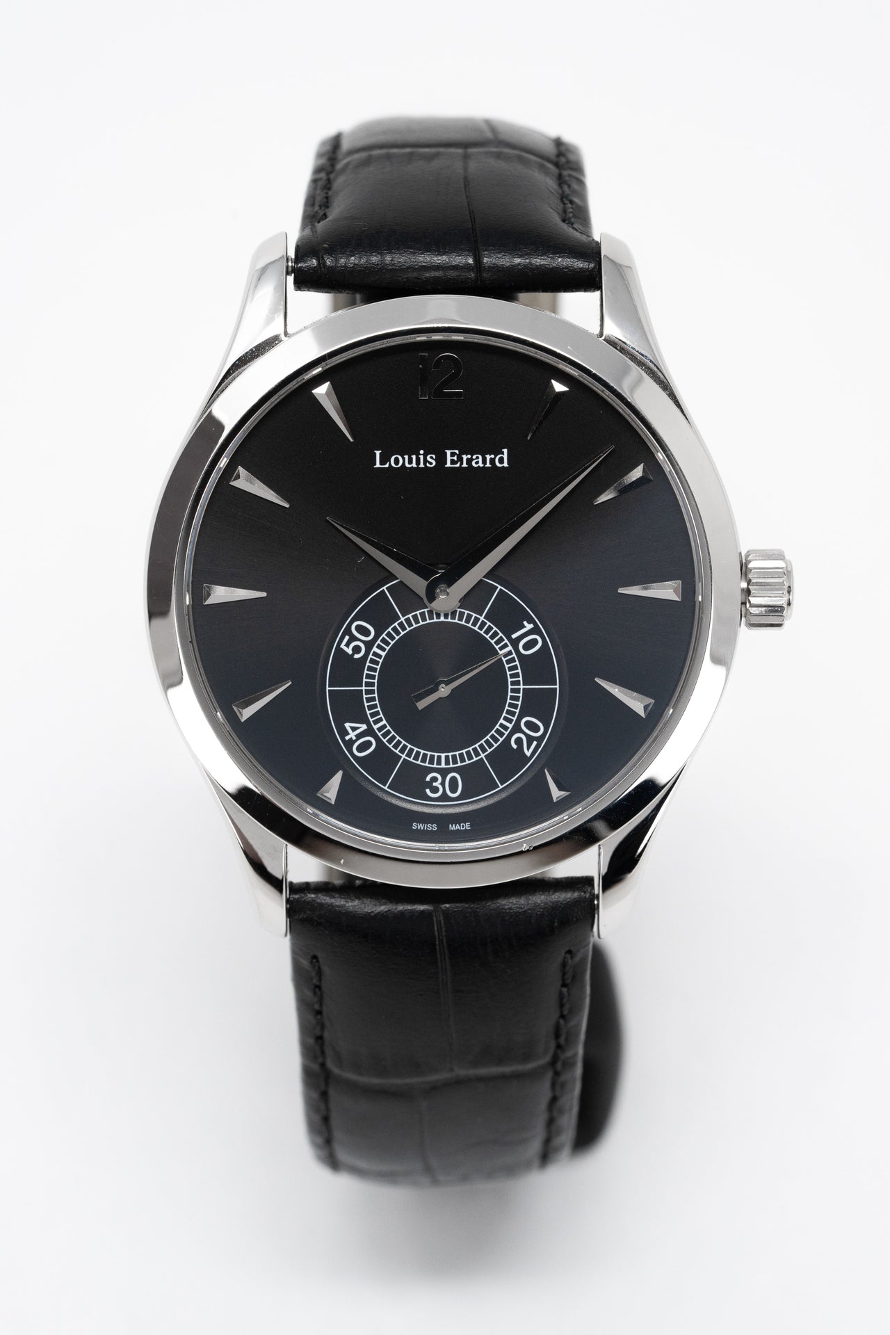 Louis Erard Watch Men's 1931 Black Steel 47207AA12.BDC02