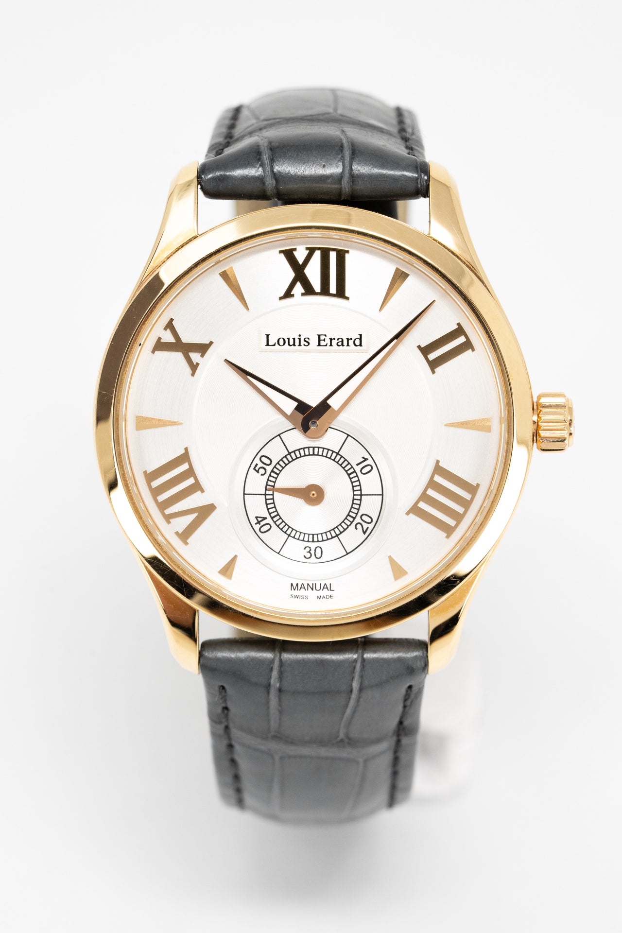 Louis Erard Men's Watch Mechanical 1931 18ct Rose Gold White 47207OR31.BAC02