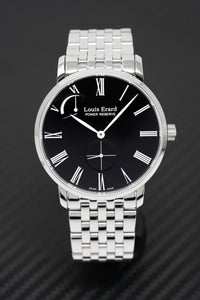 Thumbnail for Louis Erard Watch Men's Hand Winding Excellence Black Steel 53230AA12.BMA35