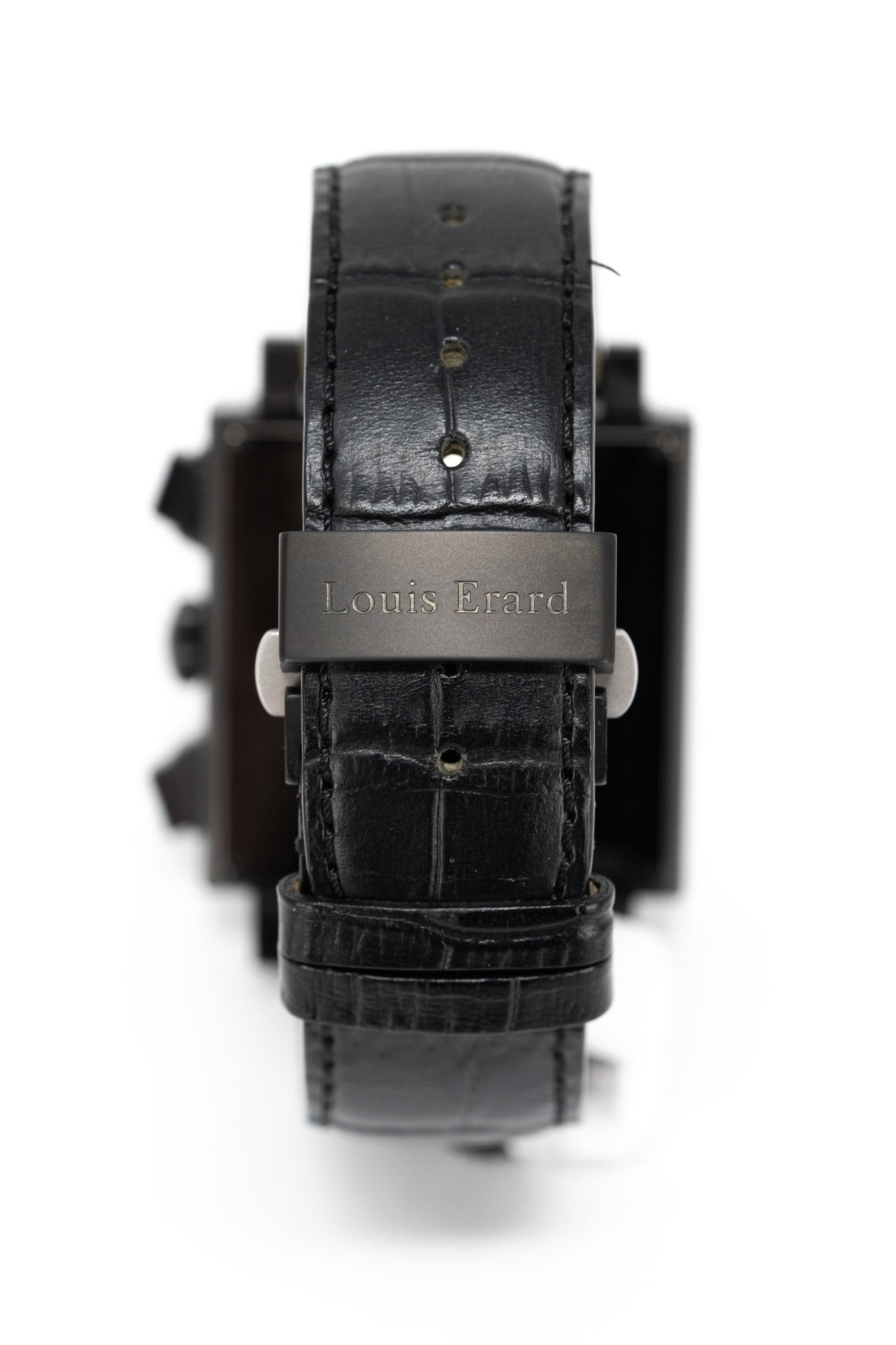 Louis Erard Watch Men's Black PVD Square Automatic Chronograph 77504AN02.BDC34