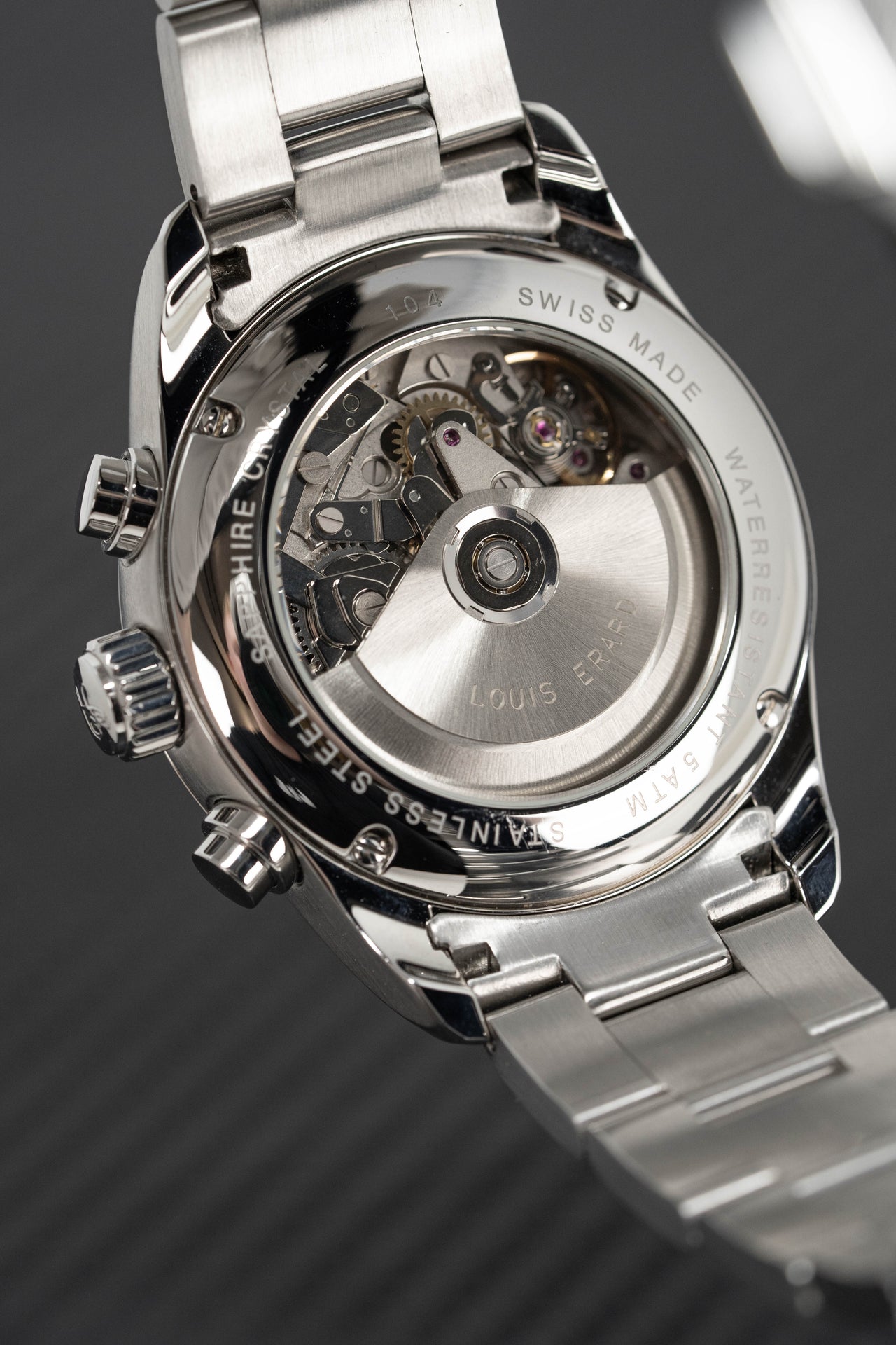 Louis Erard Watch Men's Heritage Automatic Chronograph Black 78104AA13.BMA22