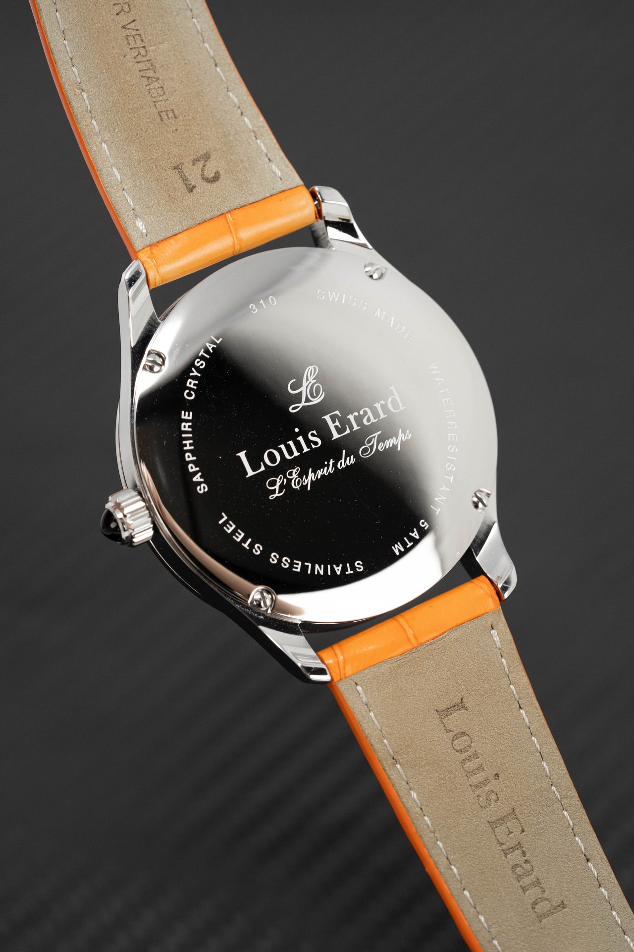 Louis Erard Watch Men's Automatic Emotion Diamond Orange 92310SE01.BDA04