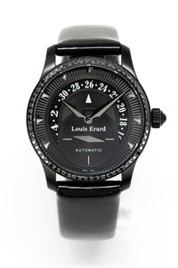 Thumbnail for Louis Erard Ladies Watch Emotion Black Diamond Latex Strap 92601NS02.BDV11