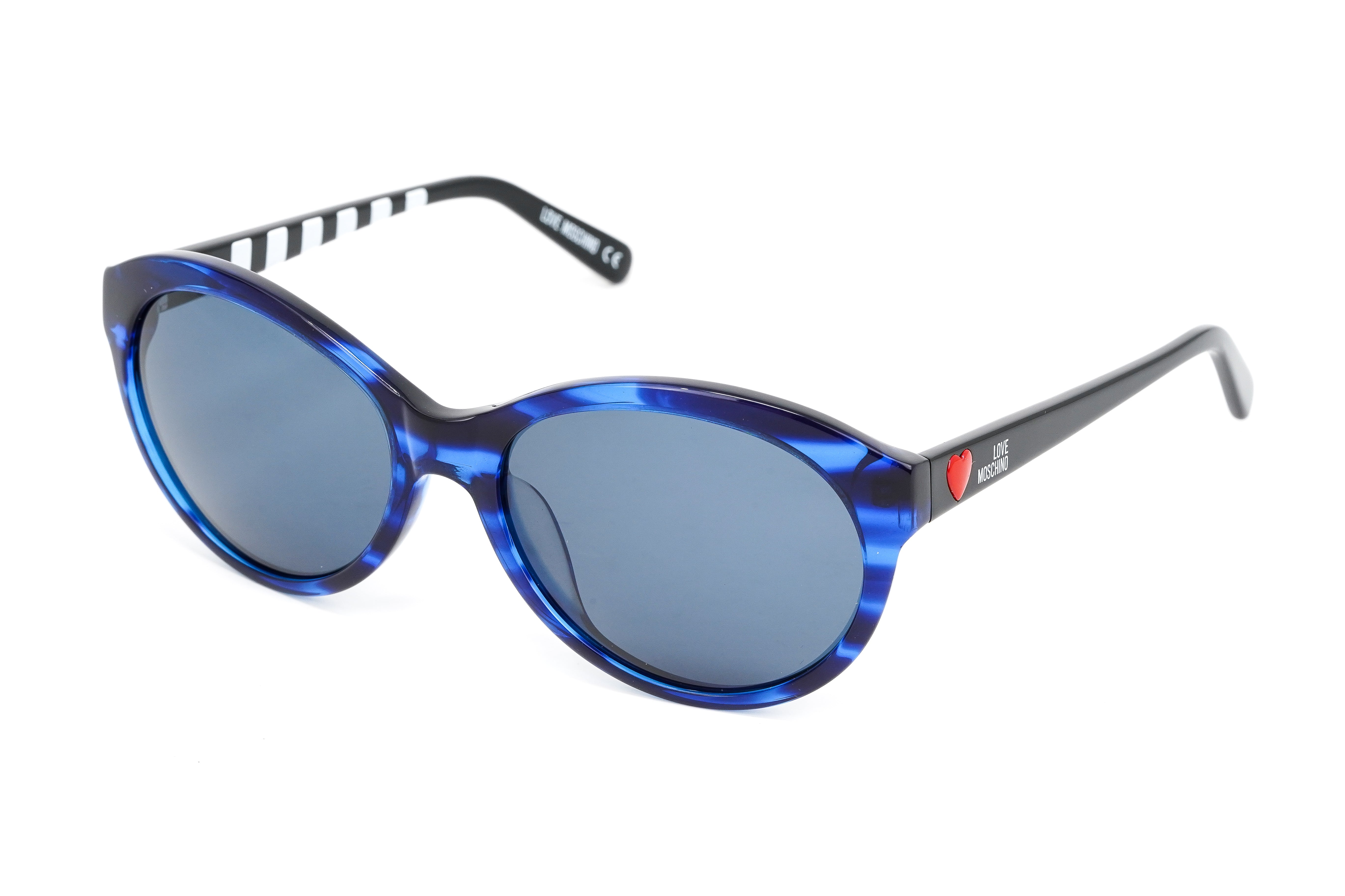 Love Moschino Women's Sunglasses Cat Eye Blue ML51004SA