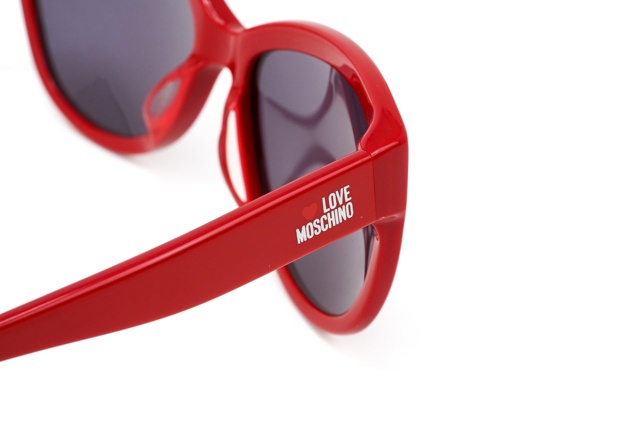 Love Moschino Women's Sunglasses Oversized Cat Eye Red ML53204 04