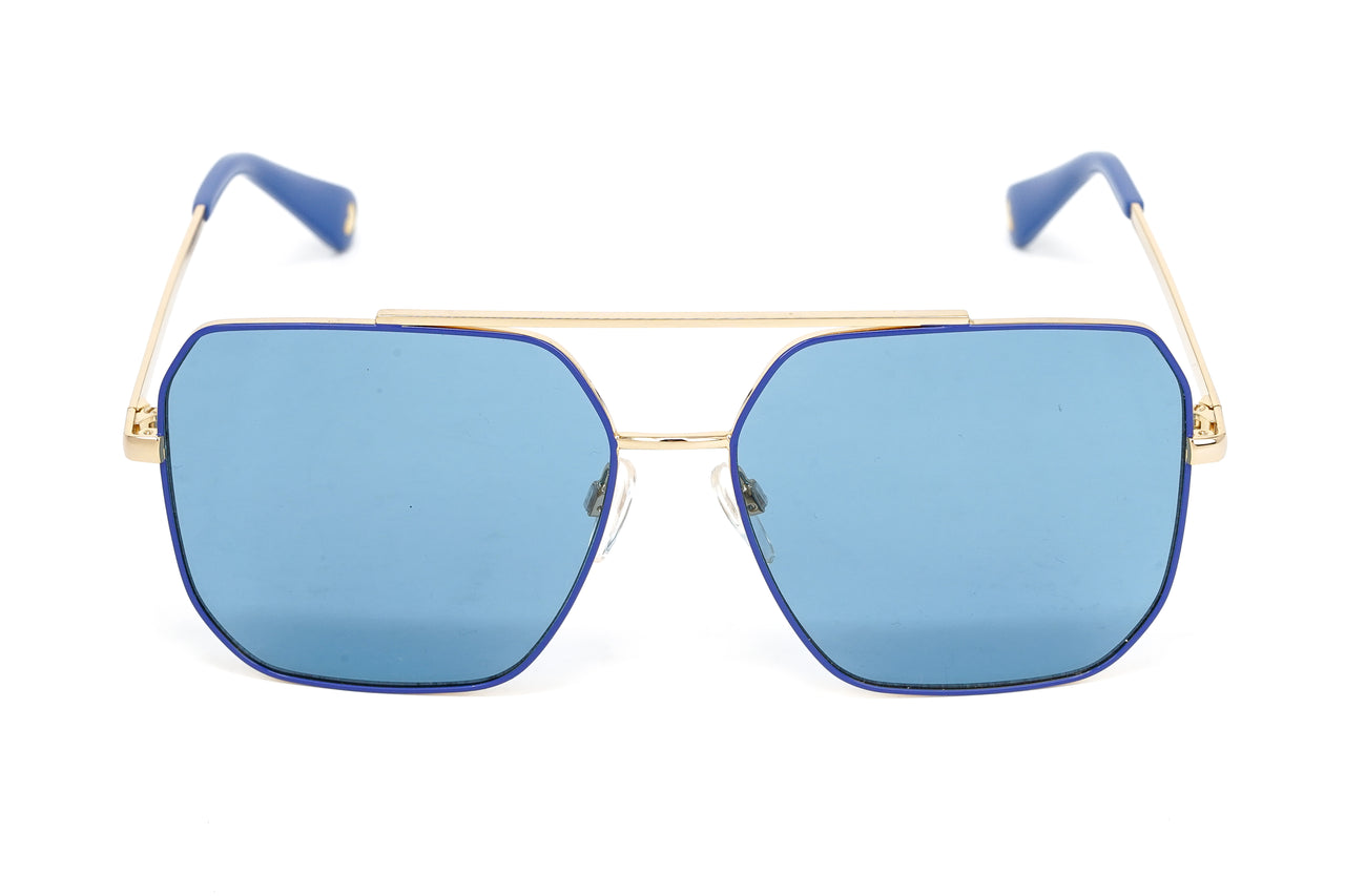 Love Moschino Women's Sunglasses Square Pilot Blue MOL010/S MVU/KU