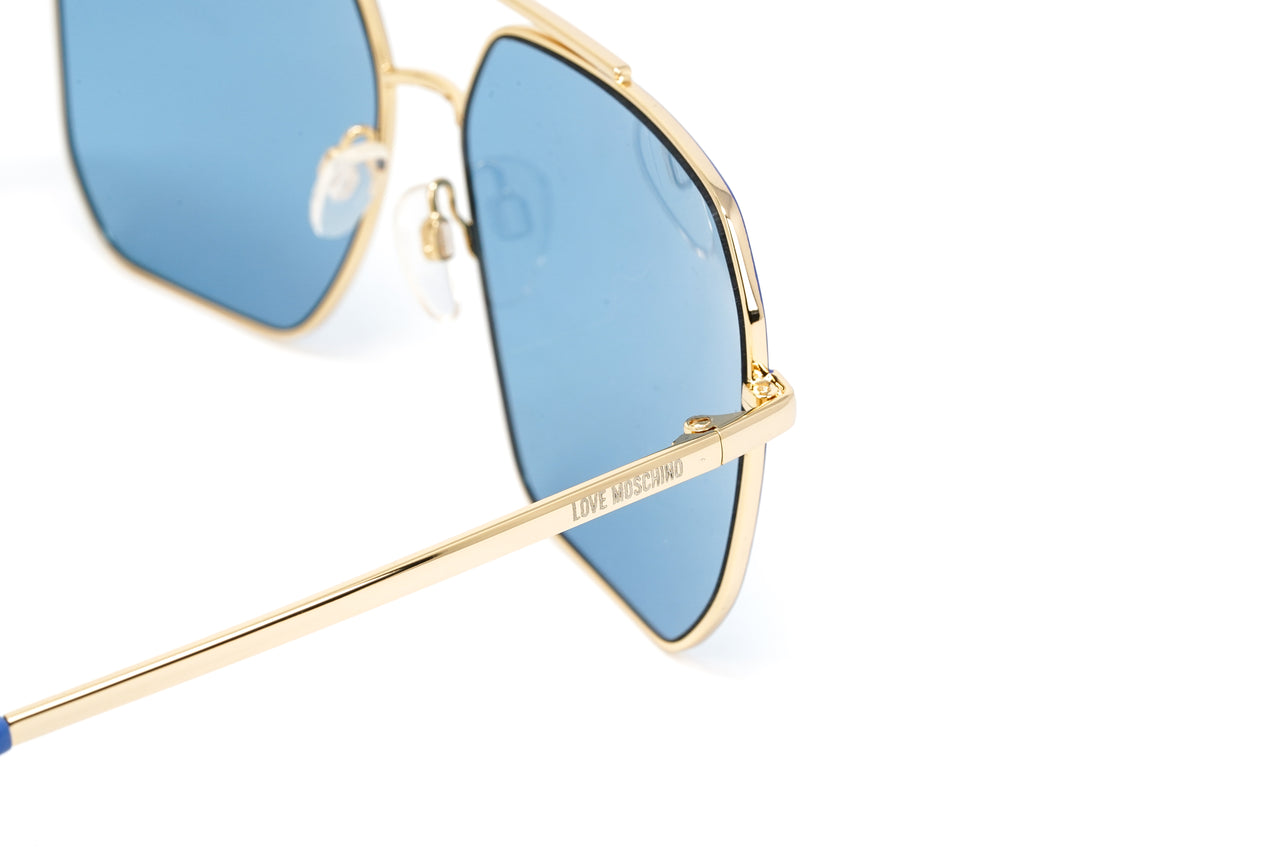 Love Moschino Women's Sunglasses Square Pilot Azure MOL010/S MVU