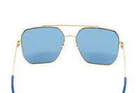 Thumbnail for Love Moschino Women's Sunglasses Square Pilot Blue MOL010/S MVU/KU