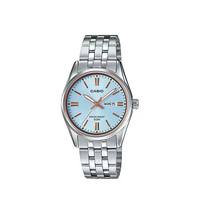 Thumbnail for Casio Ladies' Stainless Steel Blue Dial Watch LTP-1335D-2AVDF