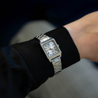 Thumbnail for Casio Ladies' 22mm Rectangular Silver Stainless Steel Watch LTP-V007D-7BUDF