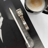 Thumbnail for Casio Ladies' 22mm Rectangular Silver Stainless Steel Watch LTP-V007D-7BUDF