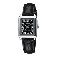 Thumbnail for Casio Slim Ladies' Black Leather Watch LTP-V007L-1BUDF