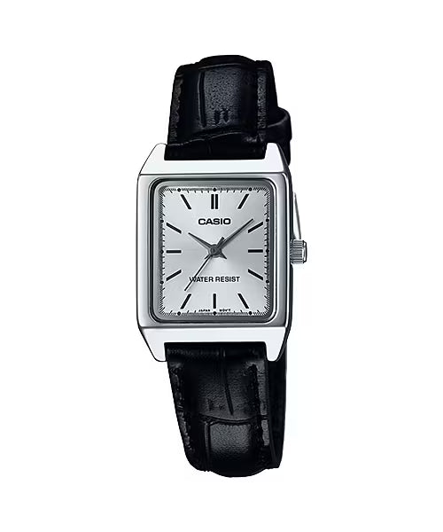 Casio Ladies' 22mm Rectangular White Watch LTP-V007L-7E1UDF
